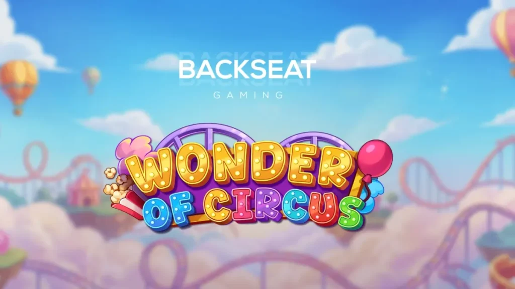 Tampilan visual slot Wonder of Circus dengan tema sirkus neon
