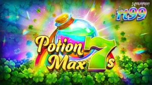 Tampilan utama slot Potion Max 7s dengan tema Irlandia dan simbol klasik